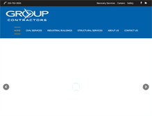 Tablet Screenshot of groupcontractors.com